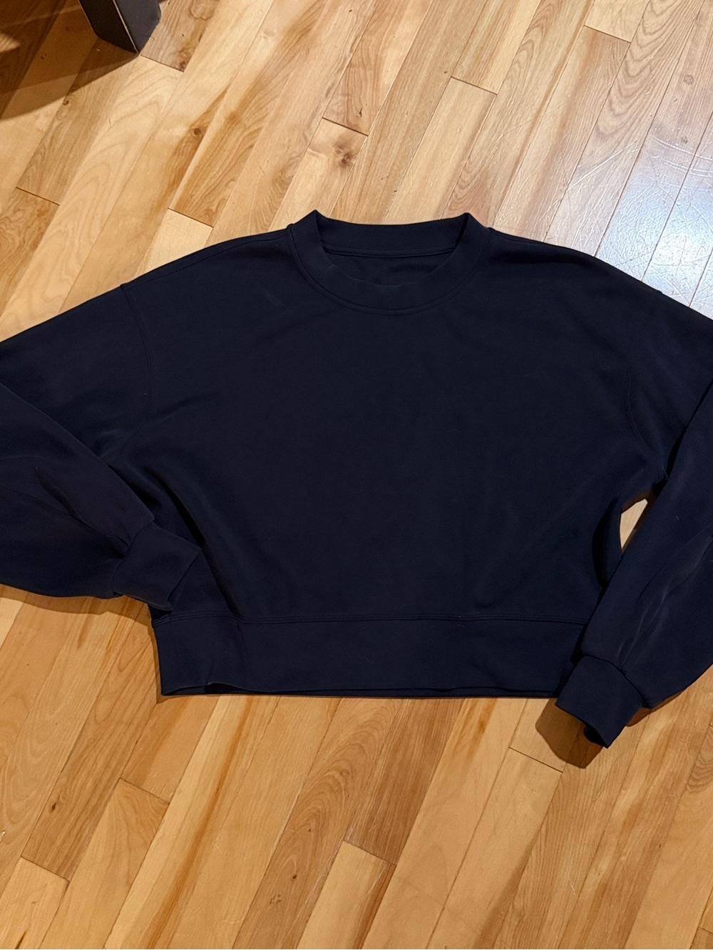 lululemon athletica Black Softstreme Crewneck Sweatshirt
